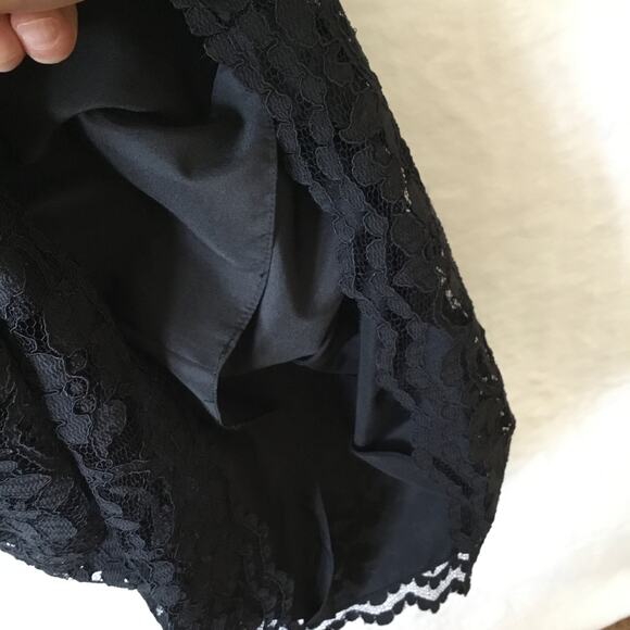 David’s Bridal Black Halter Top Laced Short Dress - Picture 7 of 16